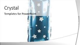  Presentation with balloon - PPT theme featuring balloon font with stars part background and a white colored foreground