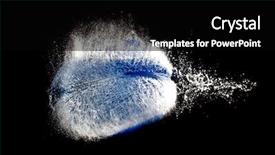  Presentation with explosion - Presentation theme enhanced with balloon full of water background and a black colored foreground