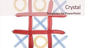  Presentation with tic tac toe - Audience pleasing presentation theme consisting of balloon game tic tac toe backdrop and a lemonade colored foreground