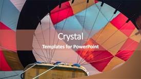  Presentation with launch - Slides having balloon launch at a local background and a coral colored foreground