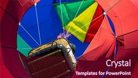  Presentation with launch - Cool new presentation theme with balloon launch at a local backdrop and a wine colored foreground