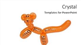  Presentation with balloon - Amazing slides having balloon tiger backdrop and a  colored foreground