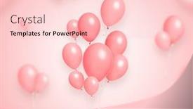  Presentation with birthday celebration - Audience pleasing slides consisting of balloons-background-baner-for-birthday backdrop and a lemonade colored foreground