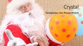  Presentation with sequin - Cool new presentation design with balloons merry christmas balloons helium backdrop and a lemonade colored foreground