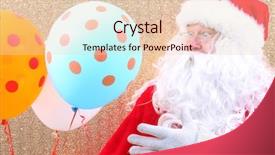  Presentation with merry christmas - Beautiful presentation theme featuring balloons merry christmas balloons helium backdrop and a lemonade colored foreground