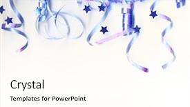  Presentation with birthday - Presentation featuring blue birthday background background and a cream colored foreground