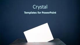  Presentation with election - Colorful slide set enhanced with ballot-box-with-ballot-paper backdrop and a ocean colored foreground