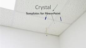  Presentation with stuck - Presentation featuring ballpoint-pen-stuck-in-office background and a light gray colored foreground