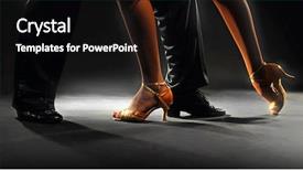  Presentation with partners - Slide deck consisting of ballroom dance - feet partners on black background background and a black colored foreground