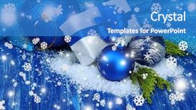  Presentation with christmas balls disco ball - Presentation theme consisting of concept of childhood and friendship background and a dark gray colored foreground