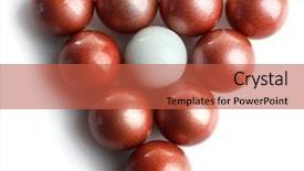  Presentation with pyramid - Audience pleasing PPT theme consisting of balls in the shape backdrop and a  colored foreground