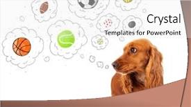  Presentation with thinking - Audience pleasing presentation design consisting of balls in thought bubble backdrop and a white colored foreground