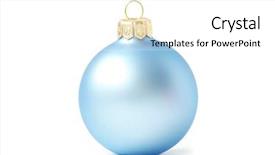  Presentation with white christmas - Colorful presentation theme enhanced with balls isolated on a white backdrop and a white colored foreground