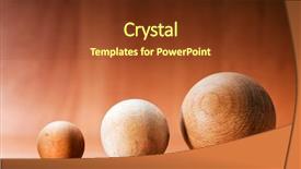  Presentation with board game - Beautiful theme featuring balls on a wooden board backdrop and a tawny brown colored foreground