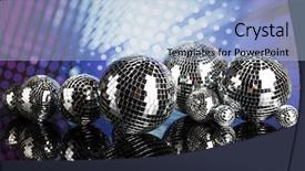  Presentation with sound waves - Presentation consisting of balls sound waves and music background and a light blue colored foreground