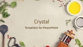  Presentation with italian food - Cool new theme with balsamic vinegar salt pepper herbs backdrop and a lemonade colored foreground