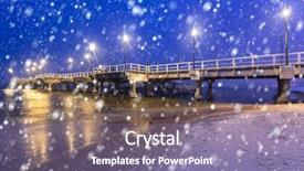  Presentation with falling snow - Amazing PPT layouts having baltic pier in gdansk backdrop and a violet colored foreground