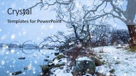  Presentation with coast - Amazing presentation theme having baltic sea coast near solvesborg backdrop and a light blue colored foreground