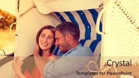  Presentation with valentine - Beautiful slides featuring northsea - baltic sea valentine couple backdrop and a coral colored foreground