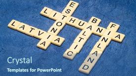  Presentation with states - Presentation theme having baltic-states-latvia-estonia-lithuania background and a ocean colored foreground