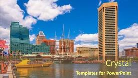  Presentation with baltimore - PPT layouts with baltimore-maryland-usa-skyline background and a  colored foreground