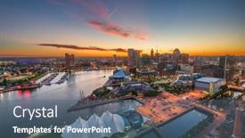  Presentation with maryland - PPT theme having baltimore-maryland-usa-skyline background and a  colored foreground