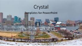  Presentation with maryland - Cool new presentation with baltimore skyline and inner backdrop and a light blue colored foreground