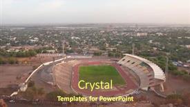  Presentation with february - PPT theme having bamako-mali-circa-february-2012 background and a violet colored foreground