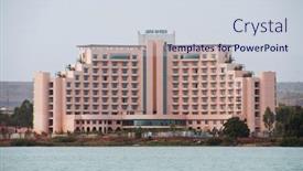  Presentation with february - PPT theme featuring bamako-mali-circa-february-2012 background and a sky blue colored foreground