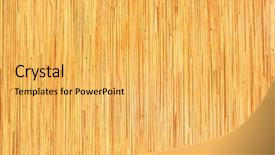  Presentation with bamboo - Slide deck with bamboo board natural wooden background background and a yellow colored foreground