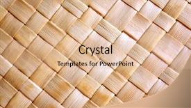  Presentation with straw - Audience pleasing PPT layouts consisting of bamboo fiber - background of rustic interlaced straw backdrop and a lemonade colored foreground