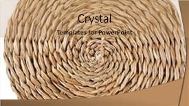  Presentation with wicker - Audience pleasing PPT layouts consisting of bamboo fiber - wicker placemat surface top view backdrop and a coral colored foreground