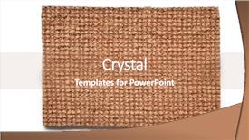  Presentation with woven - PPT theme enhanced with bamboo fiber - woven basket texture doormat isolated background and a coral colored foreground