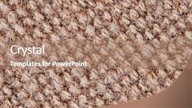  Presentation with woven - Beautiful presentation theme featuring bamboo fiber - woven basket texture backdrop and a coral colored foreground