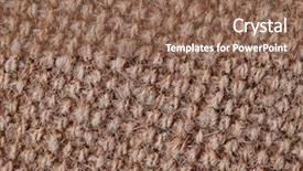  Presentation with woven - PPT theme with bamboo fiber - woven basket texture background and a violet colored foreground