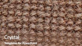  Presentation with woven - Presentation theme featuring bamboo fiber - woven basket texture background and a tawny brown colored foreground
