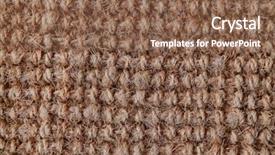 Presentation with woven - Cool new PPT theme with bamboo fiber - woven basket texture backdrop and a tawny brown colored foreground