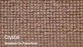  Presentation with woven - Presentation theme consisting of bamboo fiber - woven basket texture background and a violet colored foreground