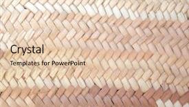  Presentation with woven - Slide deck featuring bamboo fiber - woven basket texture background and a lemonade colored foreground
