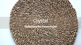  Presentation with woven - Theme having bamboo fiber - woven bast texture background and a violet colored foreground