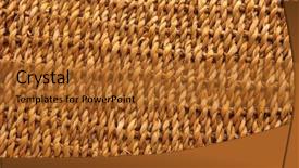  Presentation with woven - Cool new presentation theme with bamboo fiber - woven bast texture backdrop and a red colored foreground