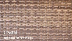  Presentation with woven - Cool new presentation theme with bamboo fiber - woven bast texture backdrop and a coral colored foreground