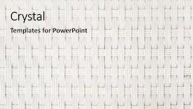  Presentation with woven - Presentation design having bamboo fiber - woven bast texture background and a sky blue colored foreground