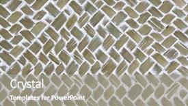  Presentation with woven - Audience pleasing presentation theme consisting of bamboo fiber - woven bast texture backdrop and a gray colored foreground