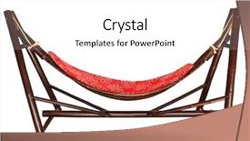  Presentation with isolated paw prints over white - Audience pleasing PPT theme consisting of bamboo furniture - hammock isolated over white background backdrop and a white colored foreground