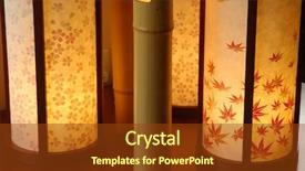  Presentation with frozen edamame soybeans japanese soybeans - PPT theme with bamboo furniture - japanese interior lamp background and a  colored foreground