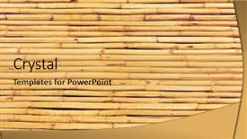  Presentation with patterns - Audience pleasing PPT theme consisting of bamboo furniture - wood texture with natural patterns backdrop and a  colored foreground