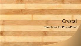  Presentation with colourful textured - Audience pleasing slides consisting of bamboo furniture - wooden striped scratched textured background backdrop and a yellow colored foreground
