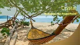  Presentation with bamboo - Beautiful presentation featuring bamboo-hammock-at-the-tropical backdrop and a tawny brown colored foreground