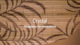  Presentation with ornament - Theme enhanced with bamboo mat with a vegetative ornament background and a coral colored foreground